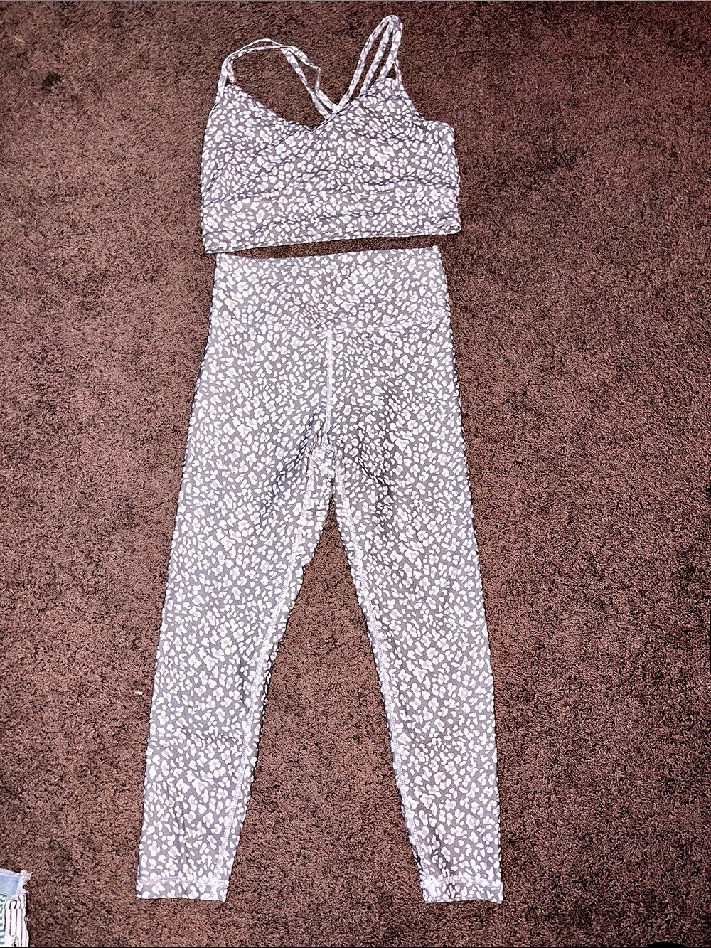 Balance Collection Printed Athletic Two Piece Set Size Large